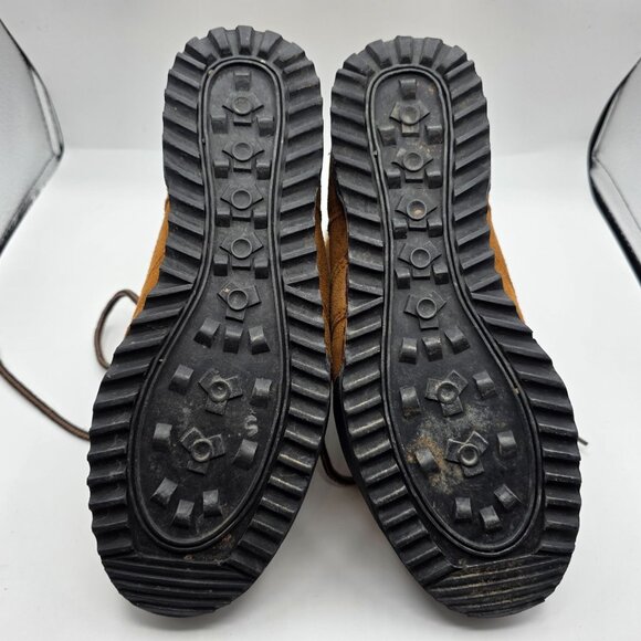 Roffe Shearling-Lined Womens Snow Boots Size 8 Brown Lace Up Winter Footwear - Picture 8 of 13